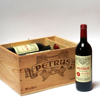 null 6 blles Petrus Pomerol 1995. In wooden case