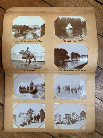 null Album photographique de vacances : Fort Mahon, Vichy, bords de Marne, plages,...