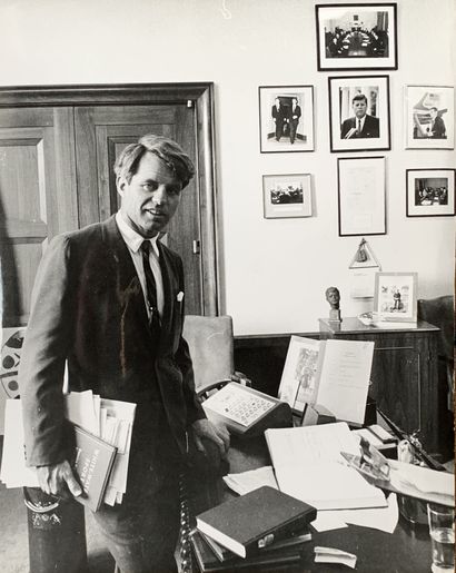 null Portraits de Robert Kennedy, dit Bob Kennedy (1925 – 1968). Robert Kennedy dans...