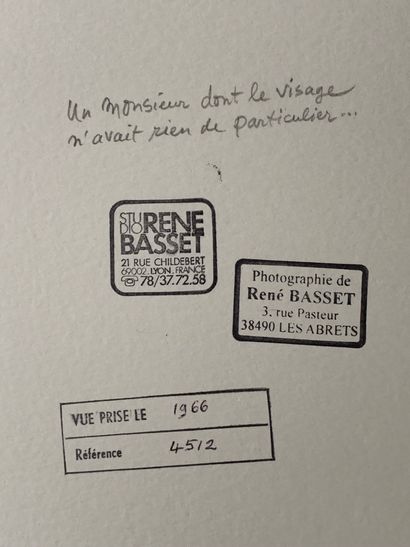 null René Basset (1919 – 2021). Un monsieur dont le visage n'avait rien de particulier....