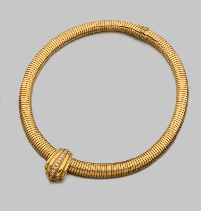 Tubogaz NECKLACE in 750-mil. yellow gold...