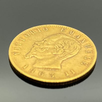 PIECE of 20 L. gold Victor Emmanuel II