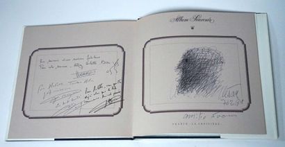 null CÉSAR (1921-1998). Autoportrait. Dessin au stylo bille sur papier dans le Livre...