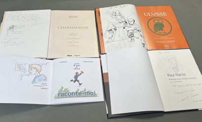 null Quatre bandes dessinées dédicacées par Ferran, Darreau, Celadone, Lemercier
