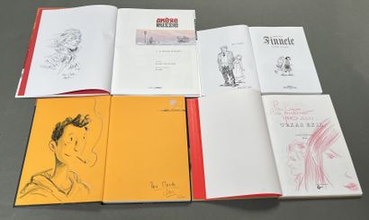 null Quatre bandes dessinées dédicacées par Teuf, Mako, Liano, Anlor