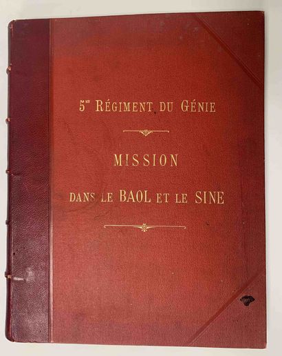 null MISSION dans le Baol et le Sine, 5ième Régiment du Génie. Sénégal. Mission d’étude...