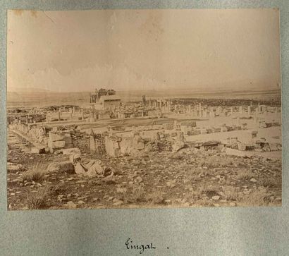 null Algérie, Turquie : Lot de 3 épreuves photographiques sur papier citrate, contrecollées...