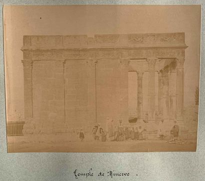 null Algérie, Tébessa : Lot de 12 épreuves photographiques sur papier citrate, contrecollées...