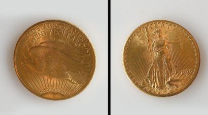 null PIECE de 20 DOLLARS or ""Liberty"" 1928.