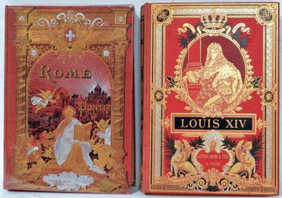 null Lot de 2 vol: A. GABOURG. Louis XIV et son temps. Cartonnage éditeur.- C. CHEVALIER....