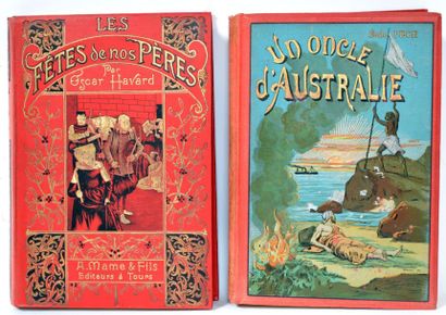 null Lot de 2 vol: Emile PECH. Un oncle d'Australie. Ed Jouvet et Cie, Paris, cartonnage...