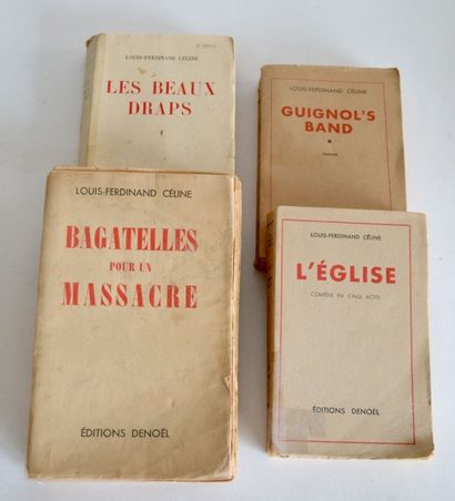 null Céline Louis-Ferdinand. Réunion de quatre ouvrages. Paris, 1941-1942. 
Les Beaux...