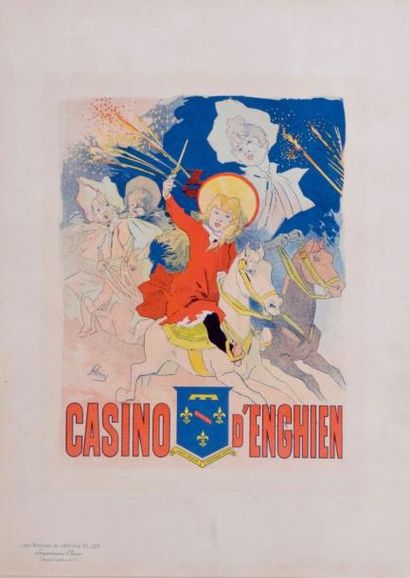 null Jules CHÉRET (1836-1932) Casino d?Enghien Lithographie, les maîtres de l?affiche,...
