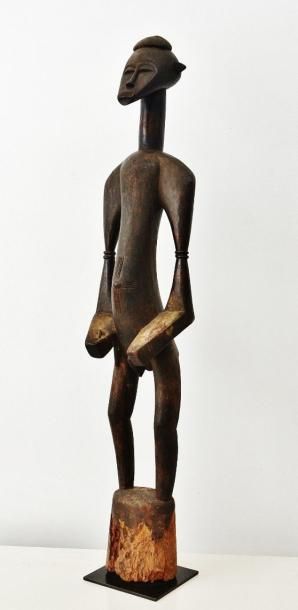 null Figure Déblé ? Représentation hermaphrodite (?) - Sénoufo ? Côte d'Ivoire ?...