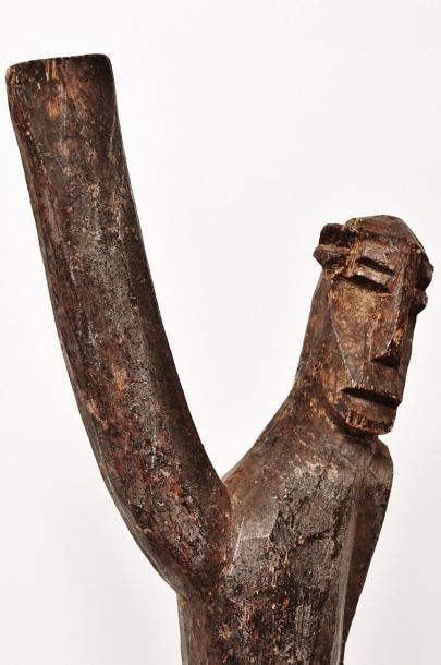 null Bateba Ti Puo ? Représentation masculine ? Lobi ? Ghana Statue monoxyle de bois...