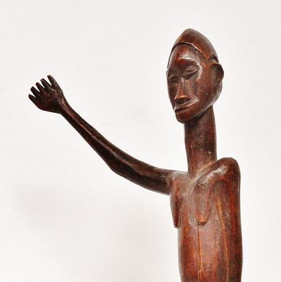 null Bateba Ti Puo ? Représentation féminine ? Lobi ? Côte d'Ivoire Statue monoxyle...