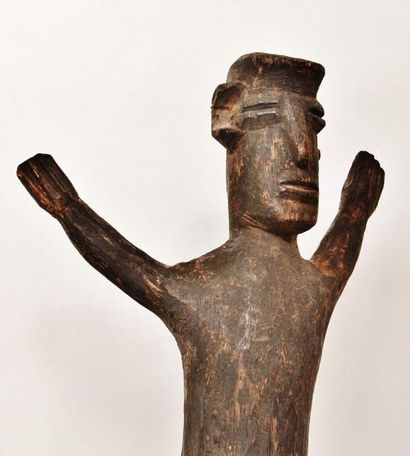 null Bateba Ti Puo ? Représentation masculine ? Lobi - Ghana Statue monoxyle de bois...