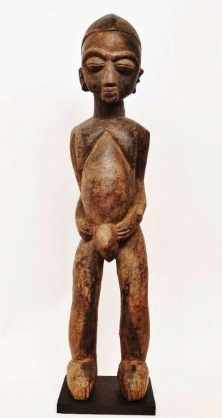 null Bateba Phuwe ? Représentation masculine - Lobi - Burkina Faso Statue monoxyle...