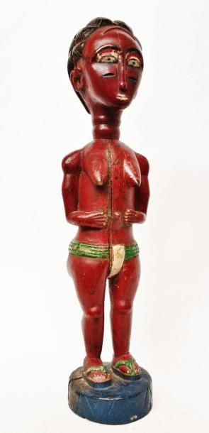 null Statuette polychrome d'une épouse de l'au-delà ? dit aussi « Statuette Colon »...