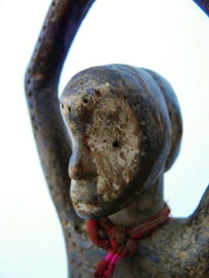 null Sculpture anthropomorphe Janus ? Maniema - Peuple LEGA - RDC ex-Zaïre - Bois...
