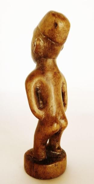 null Statuette anthropomorphe asexuée Yombé - Peuple KONGO ? RDC ex-Zaïre - Bois...