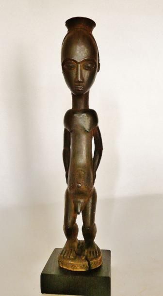 null Statue d'époux de l'au-delà Blolo bla ? Peuple BAOULE - Côte d'Ivoire - Bois...