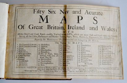 null Fifty Six New and Acurate Maps of Great Britain, Ireland and Wales, 1708. 56...