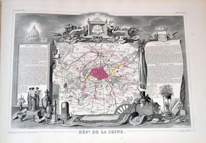 null ATLAS illustré des 86 départements et possesions de la France. ed Combette,...