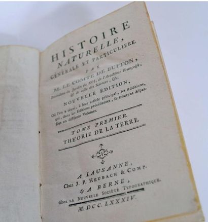 null BUFFON Histoire naturelle générale et particulière. Lausanne 1784. 4 vol.