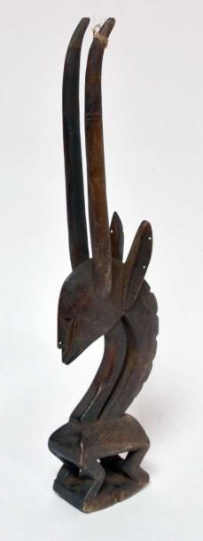 null Cimier Tyi Wara (Mali), style de la région de Sikasso, 51 cm