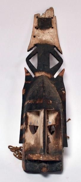 null partie de masque Kanaga Dogon Mali, ancien à patine d’usage, 63 cm