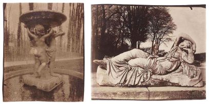 null Eugène ATGET (1857-1927). Ariane endormie, dite Cléopâtre (1688) sculpture de...