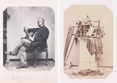 null Jean-Baptiste Victor OLRY (c.1800-?) photographe (actif vers 1850). Autoportraits,...