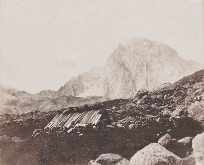 null John STEWART (1800-1887). Pic du Midi d’Ossau , Vue du col d’Arruns et du pic...