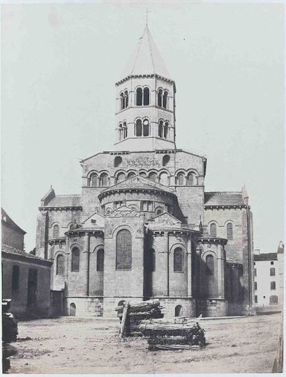 null Édouard-Denis BALDUS (1813-1889). Église d’Issoire. (Puy-de-Dôme). 1854. Épreuve...