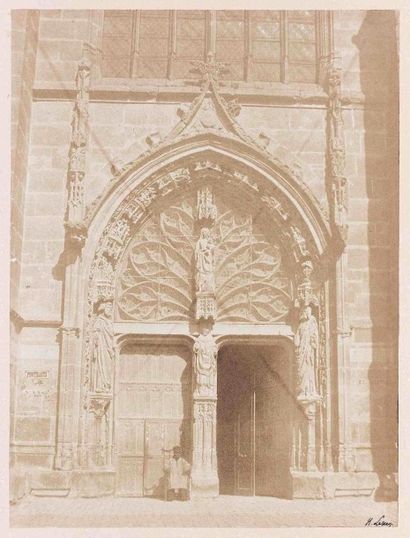 null Henri LE SECQ (1818-1882). Porte de l’église Saint-Rémy. Reims (Marne). 1851....