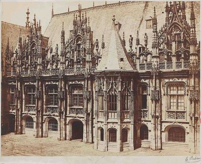 null Édouard-Denis BALDUS (1813-1889). Palais de Justice. Rouen (Seine-Maritime)....