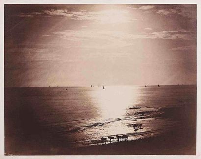 null Gustave LE GRAY (1820-1884). Le soleil au zénith - Océan n°22. Normandie. 1856-1857...