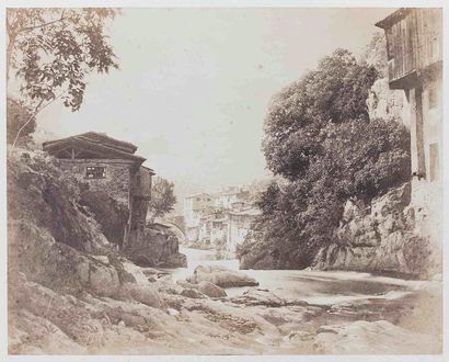 null André GIROUX (1801-1879). Tanneries près Clermont. (Puy-de-Dôme). Vers 1855....