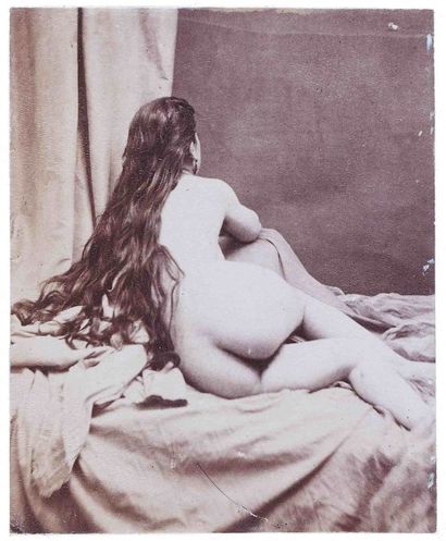 null Auguste BELLOC [et attribué à] (1800-1867). Nus féminins. Vers 1854-1855. 7...