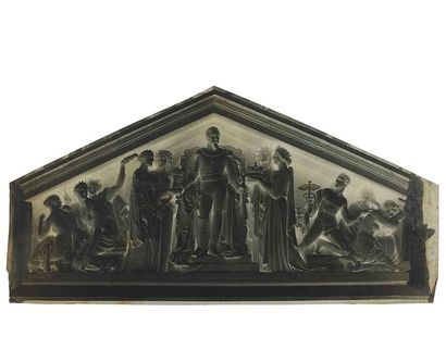  Édouard-Denis BALDUS (1813-1889). Réunion des Tuileries au Louvre : détails d’architectures...