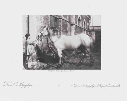 null Louis Désiré BLANQUART-ÉVRARD (1802-1872). Homme présentant un cheval. 1854....