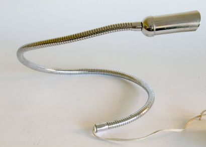 null Petite LAMPE serpent en métal chromé articulé, inspirée de la la lame Hebi d'Isoa...