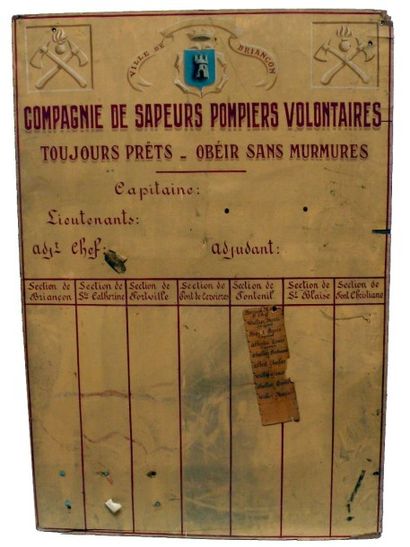 null Ville de Briancon, Compagnie de Sapeur Pompiers volontaires » Tableau d'effectif,...