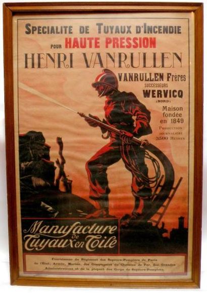 null Spécialité de Tuyau d'Incendie pour haute pression Henri Vanrullen » Affiche...
