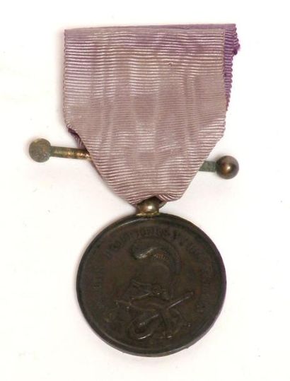 null France Médaille des Sapeurs Pompiers volontaire, Ville de Darnetal 1819. Argent,...