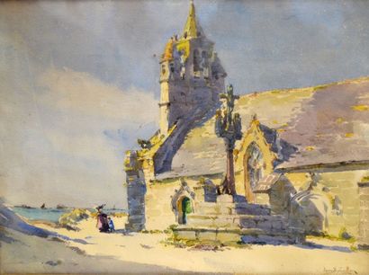 null Émile Joseph Jules SIMON (1890-1976) La chapelle Notre Dame de la joie et le...