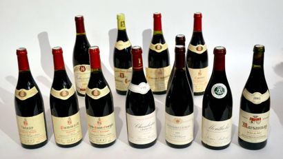 null Lot de 12 BLLES de Bourgogne dont 1 BLLE de Nuit Saint Georges Grivelet 1997,...