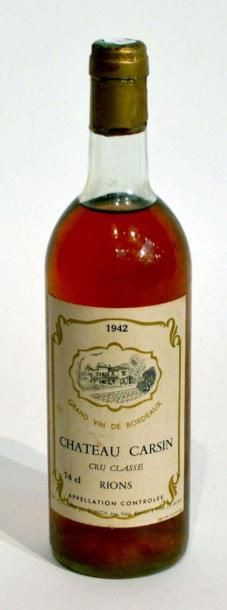 null 1 BLLE de Château Carsin-Rions 1942