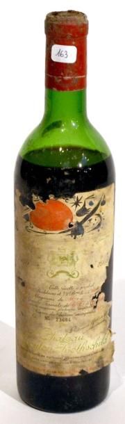 null 1 BLLE de Château Mouton Rothschild 1969 (niveau bas, étiquette abimée, capsule...